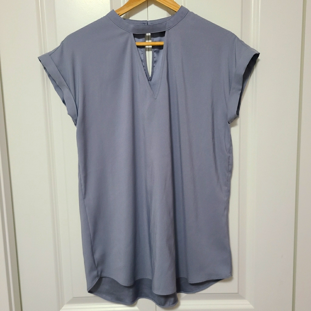 EXPRESS Cutout Top Rolled Sleeves